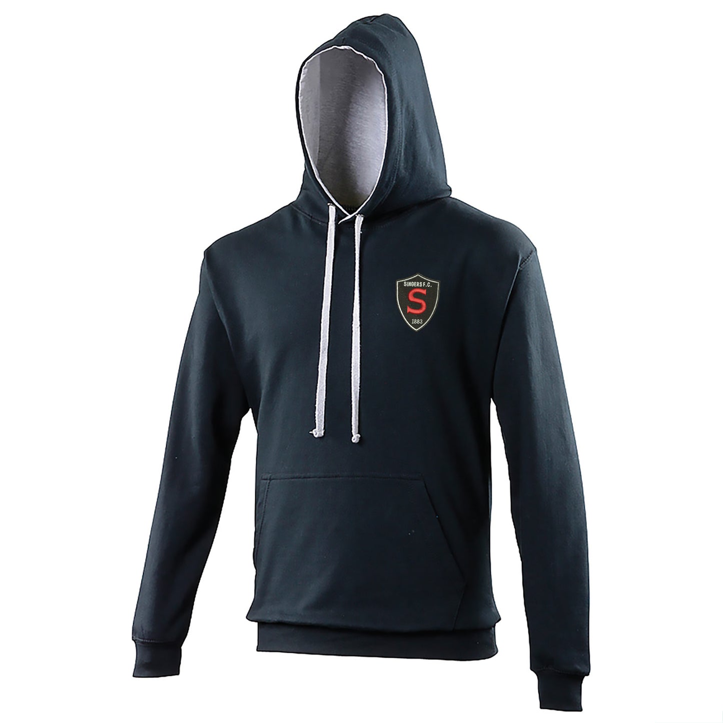 Retro Singers FC Embroidered Contrast Hoodie