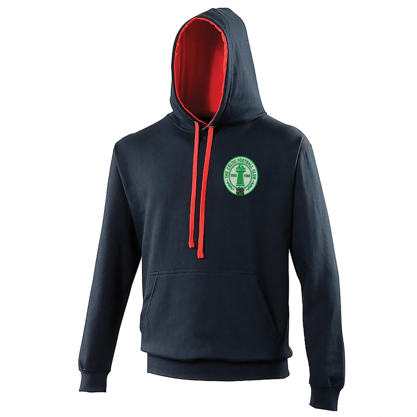 Retro Celtic Centenary Embroidered Contrast Hoodie