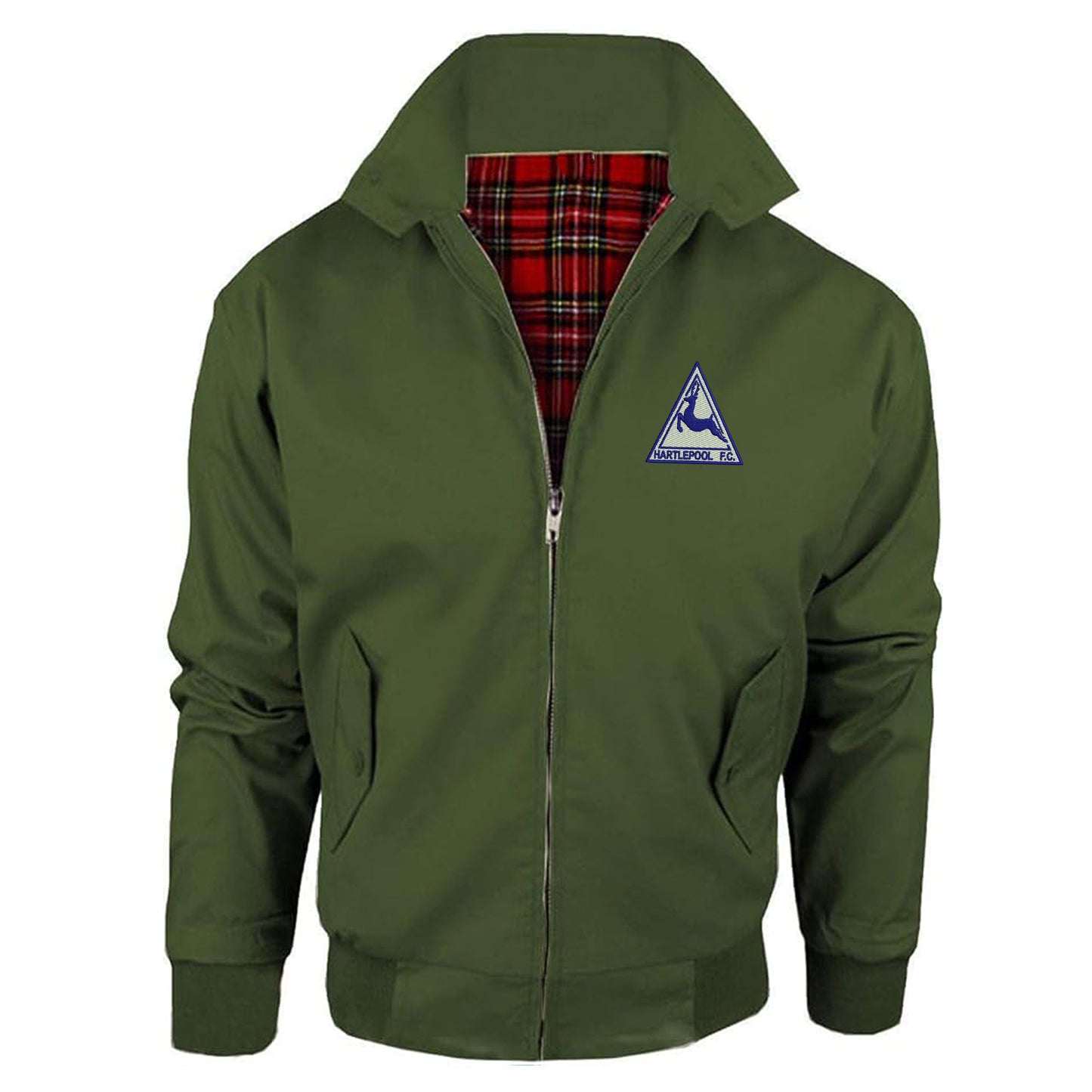 Retro Hartlepool Embroidered Classic Harrington Jacket