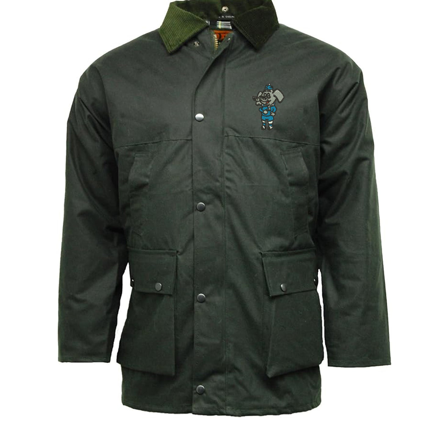 Retro Coventry 1974 Embroidered Padded Wax Jacket