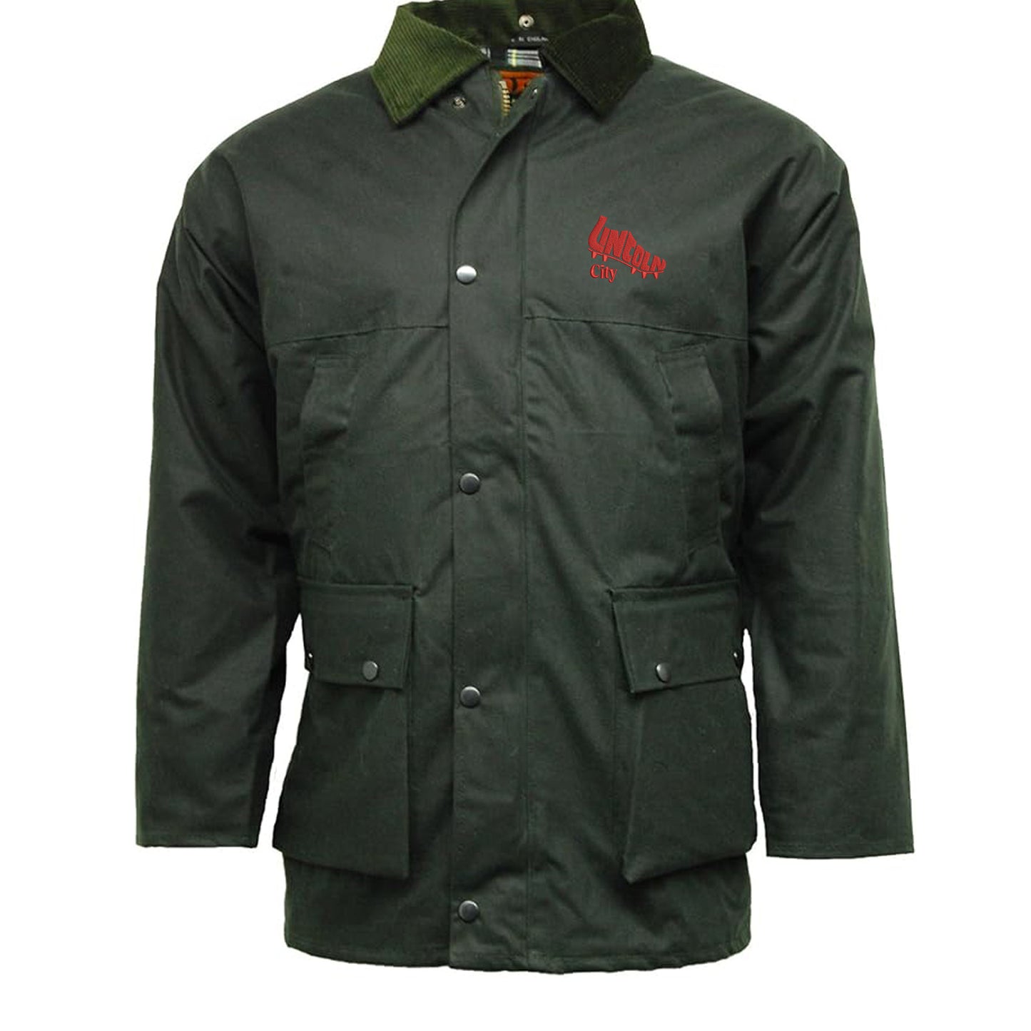 Retro Lincoln 1975 Embroidered Padded Wax Jacket