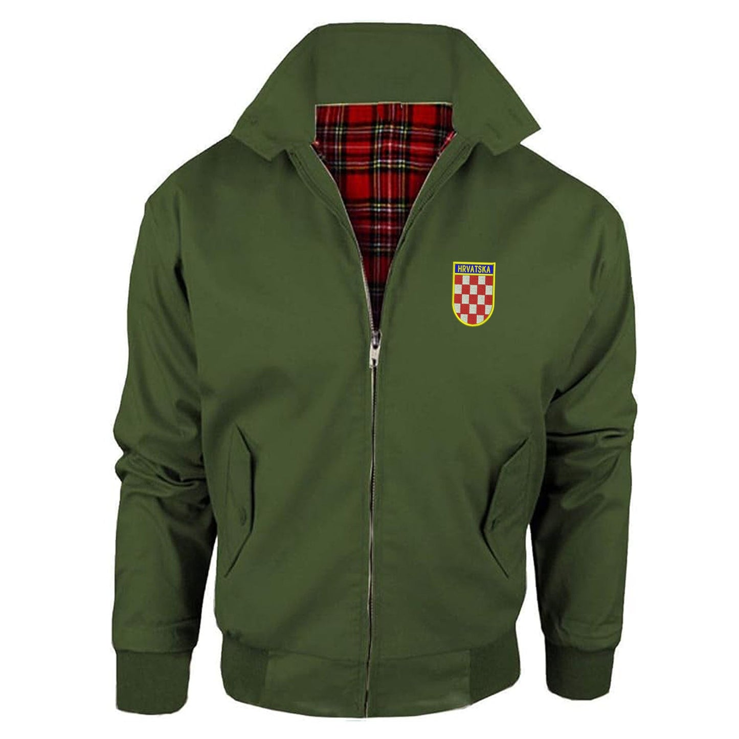 Retro Croatia 1960s Embroidered Classic Harrington Jacket