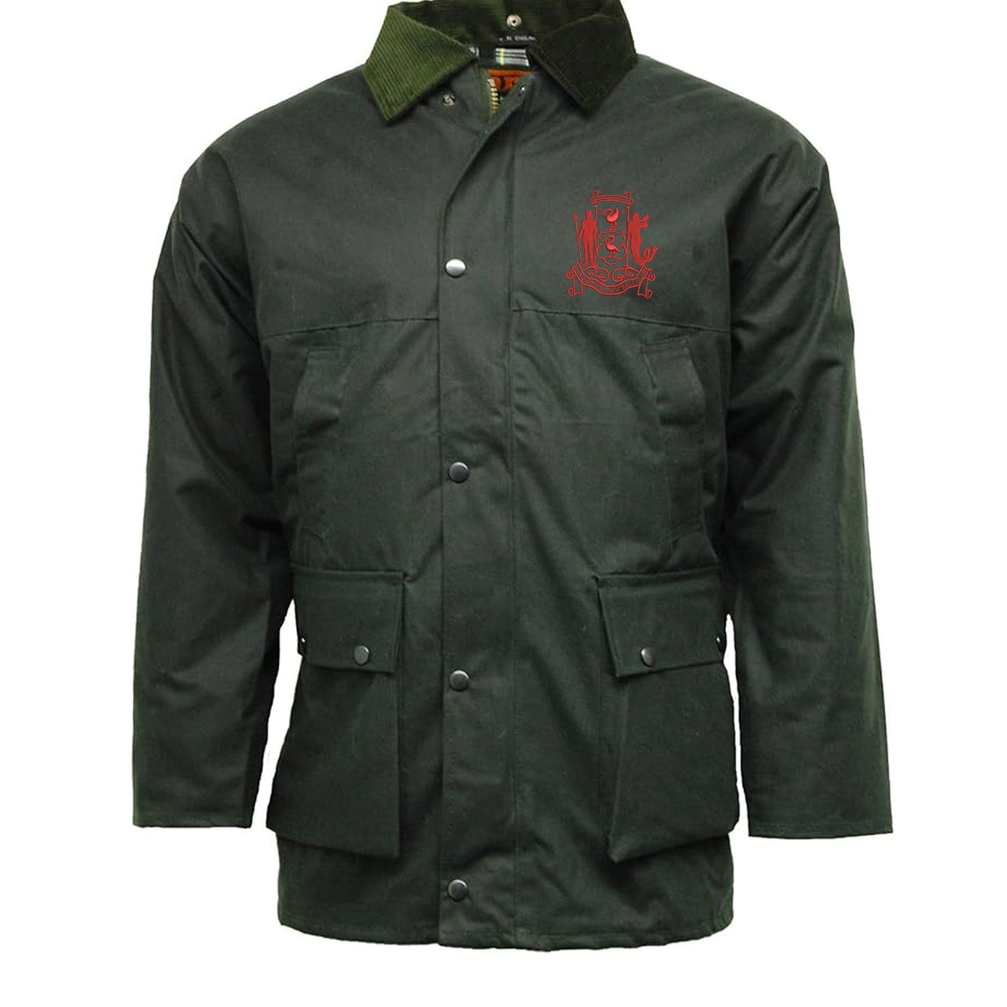 Retro Liverpool 1892 Embroidered Padded Wax Jacket