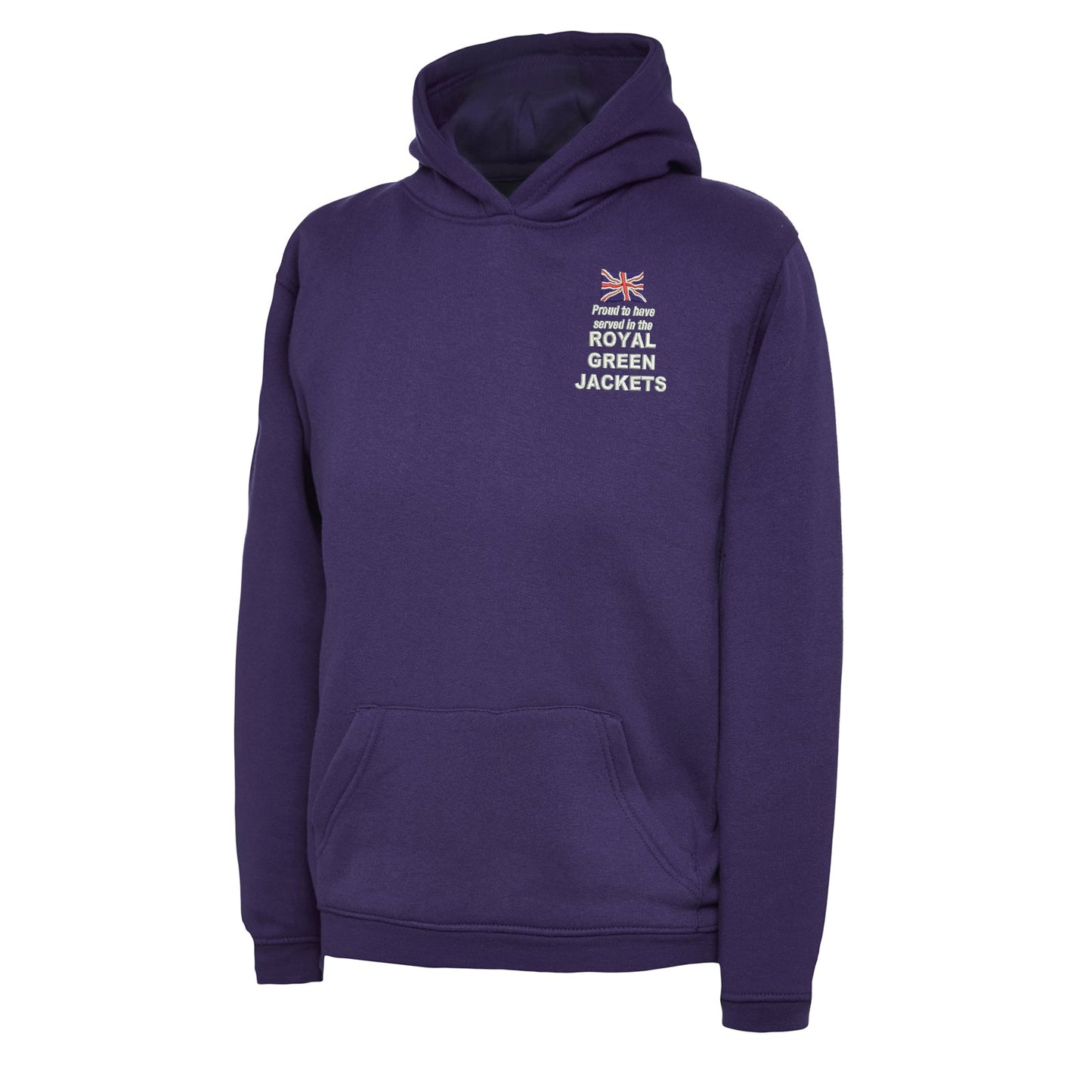 Proud to Have Served in The Royal Green Jackets Embroidered Children's Hoodie