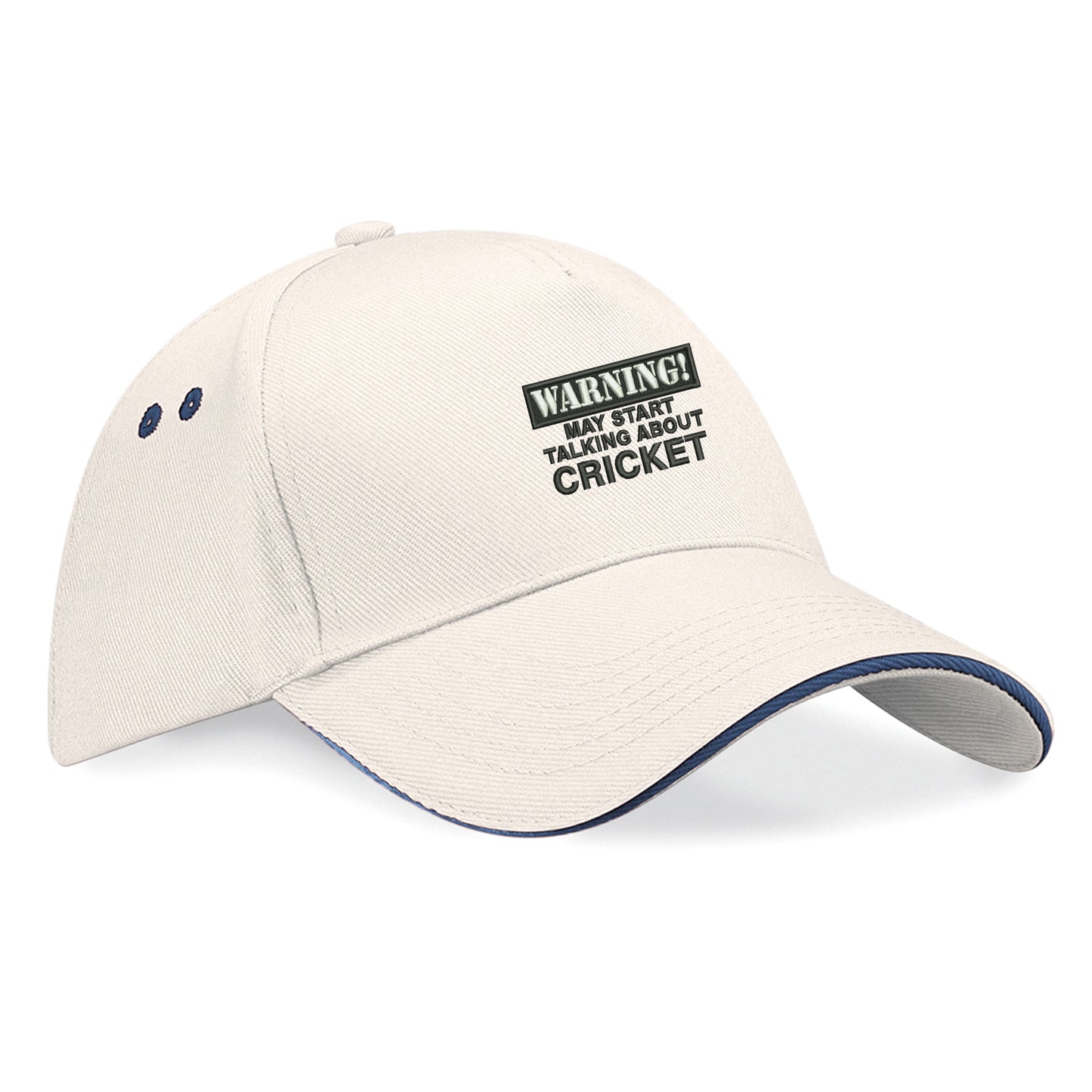 Warning May Start Talking About Cricket Baseball Cap