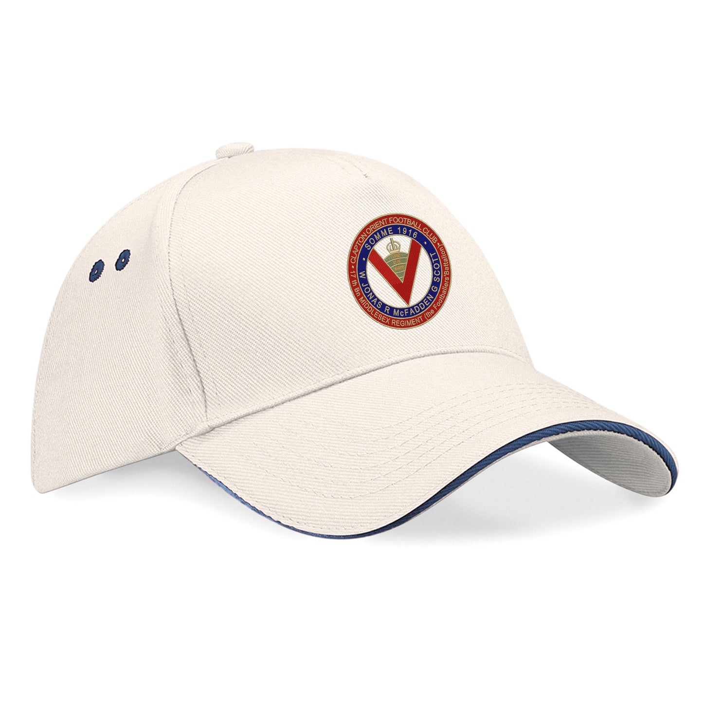 Retro Clapton Orient Somme Memorial Embroidered Baseball Cap