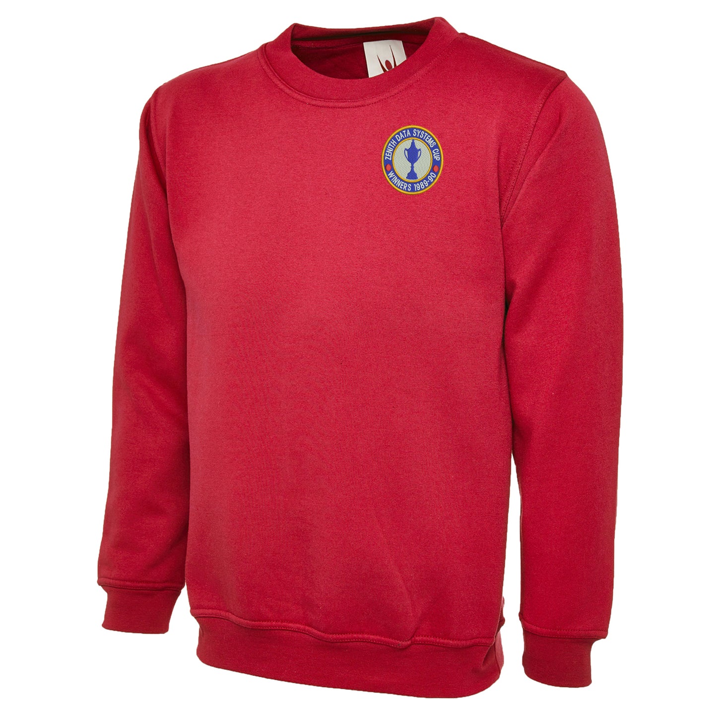 Retro Chelsea Zenith Data Systems Cup Winners 1990 Embroidered Classic Sweatshirt