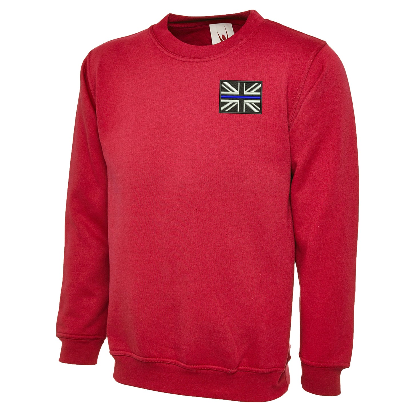 Thin Blue Line Union Jack Embroidered Classic Sweatshirt