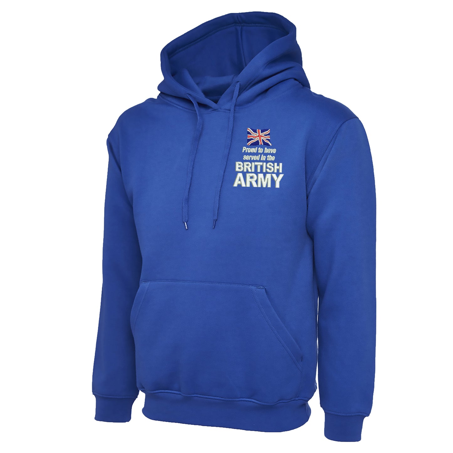 Proud to Have Served in The British Army Embroidered Classic Hoodie