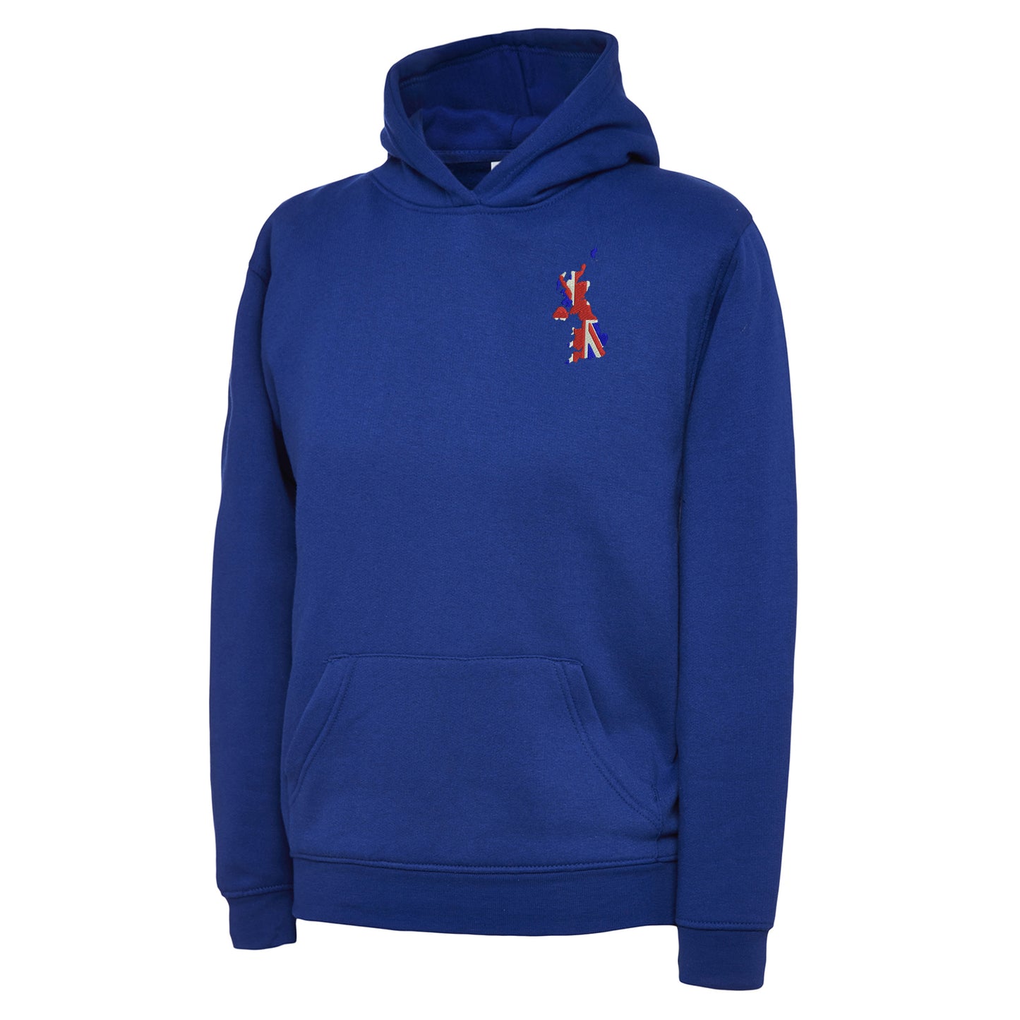 United Kingdom Flag Map Embroidered Children's Hoodie