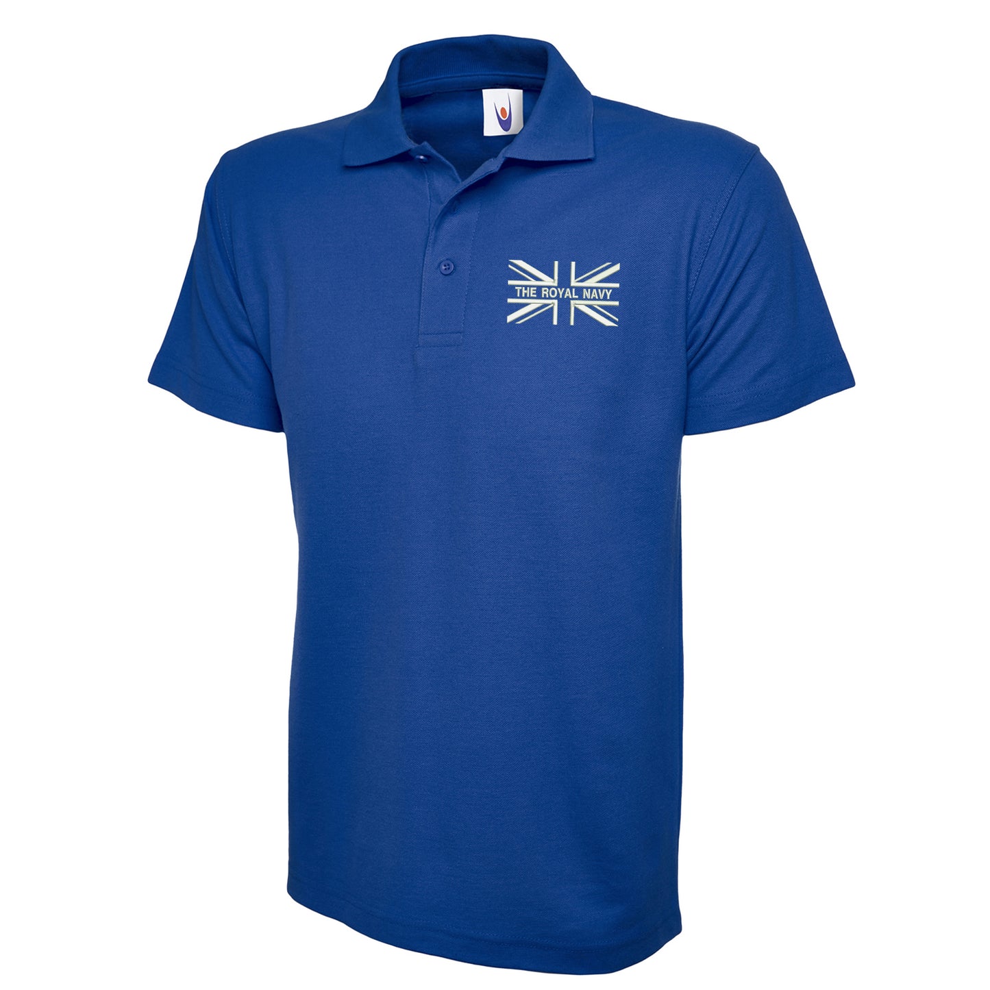 The Royal Navy Union Jack Embroidered Classic Polo Shirt