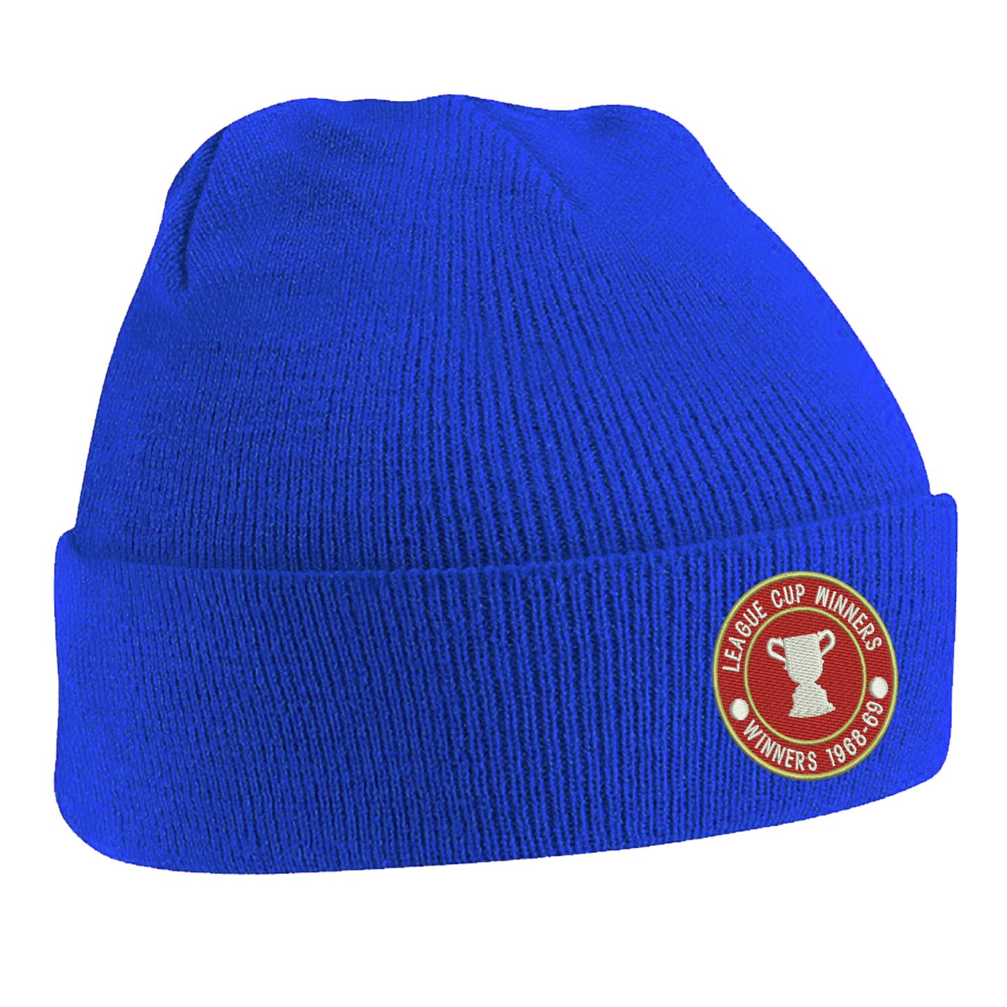 Retro Swindon Town Football League Cup Winners 1969 Embroidered Beanie Hat