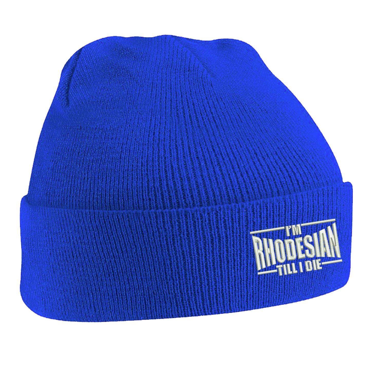 I'm Rhodesian Till I Die Embroidered Beanie Hat