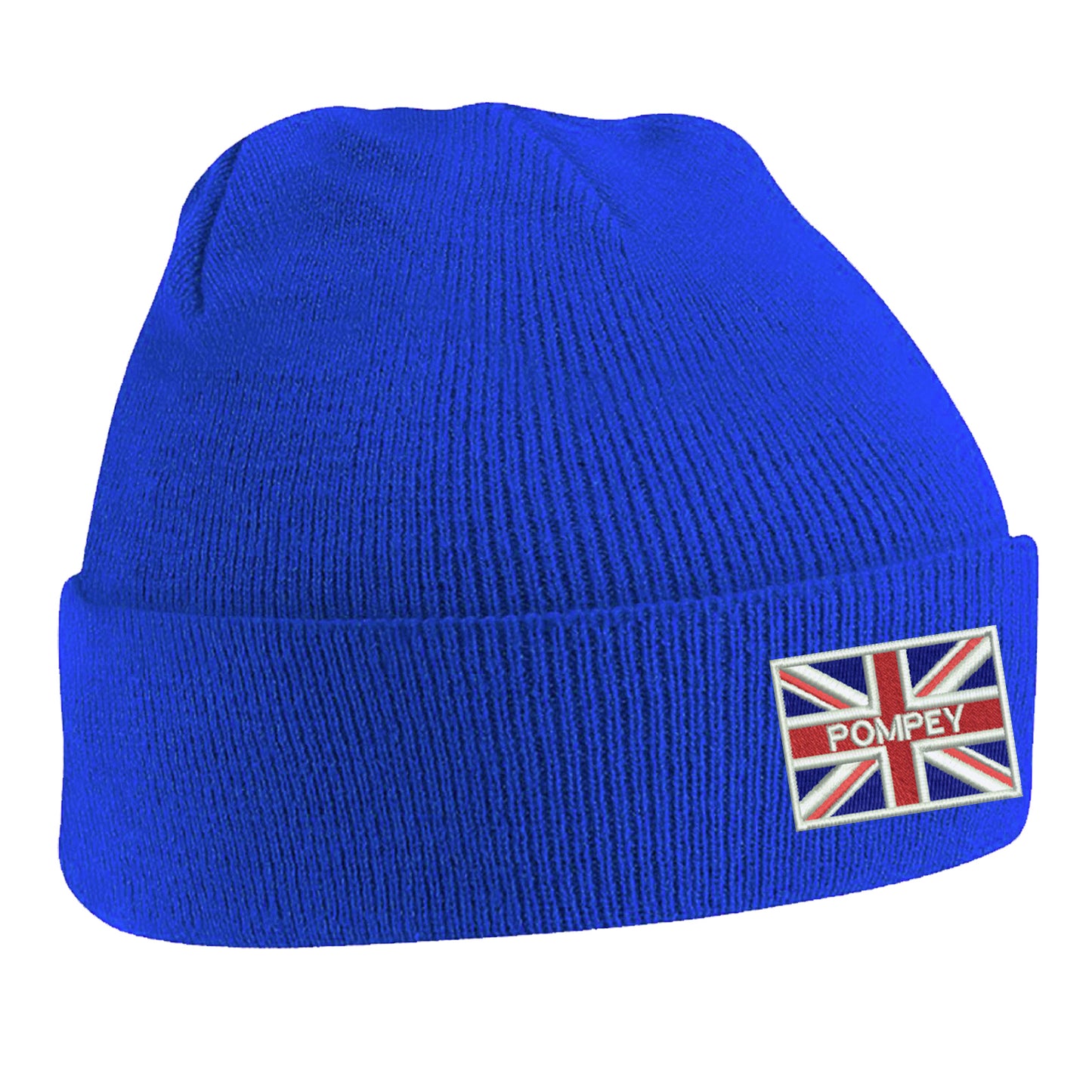 Pompey Coloured Union Jack Beanie Hat