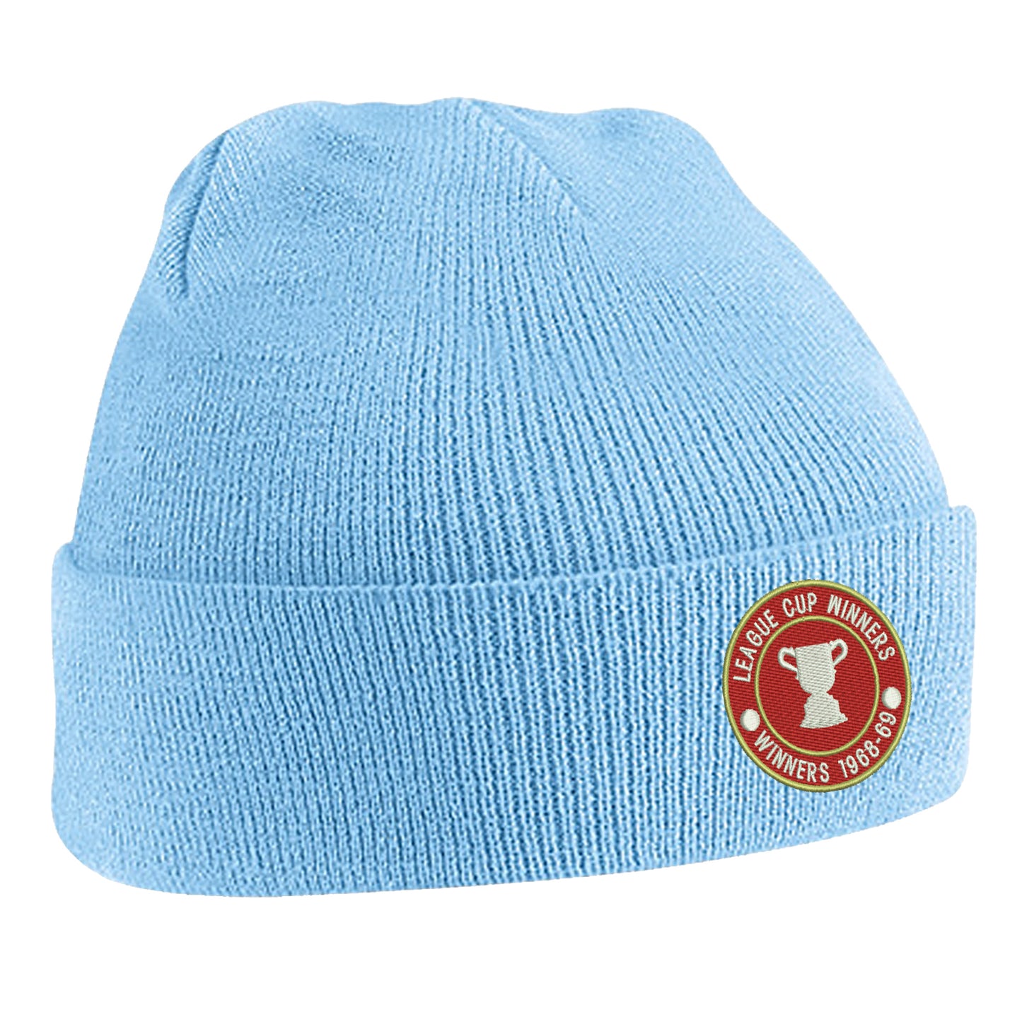 Retro Swindon Town Football League Cup Winners 1969 Embroidered Beanie Hat
