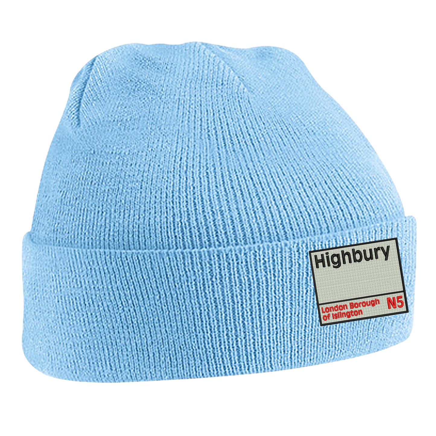 Retro Highbury N5 Embroidered Beanie Hat
