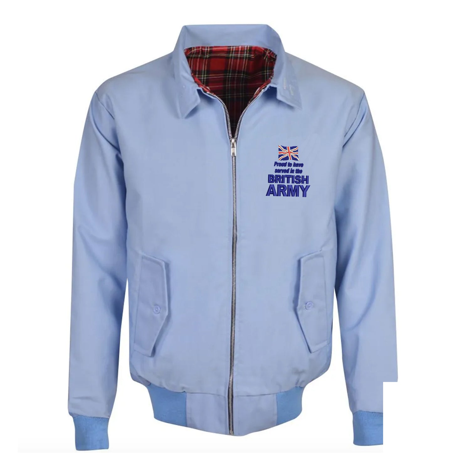 Proud to Have Served in The British Army Embroidered Classic Harrington Jacket