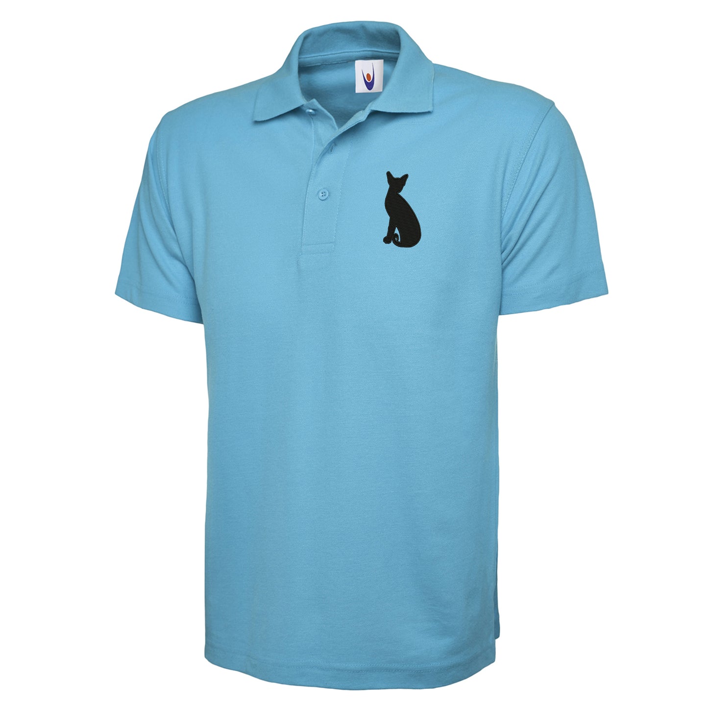Siamese Cat Embroidered Classic Polo Shirt