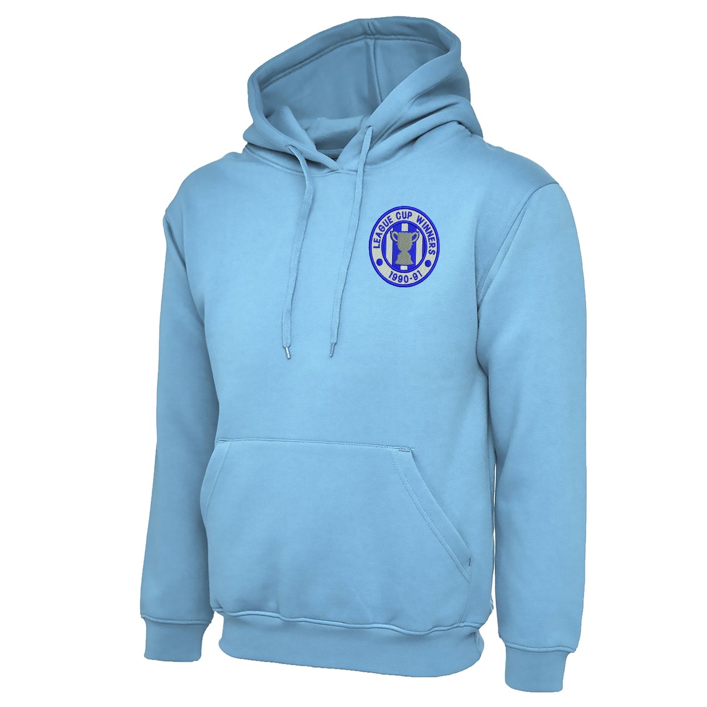 Retro Sheffield Wednesday League Cup Winners 1991 Embroidered Classic Hoodie