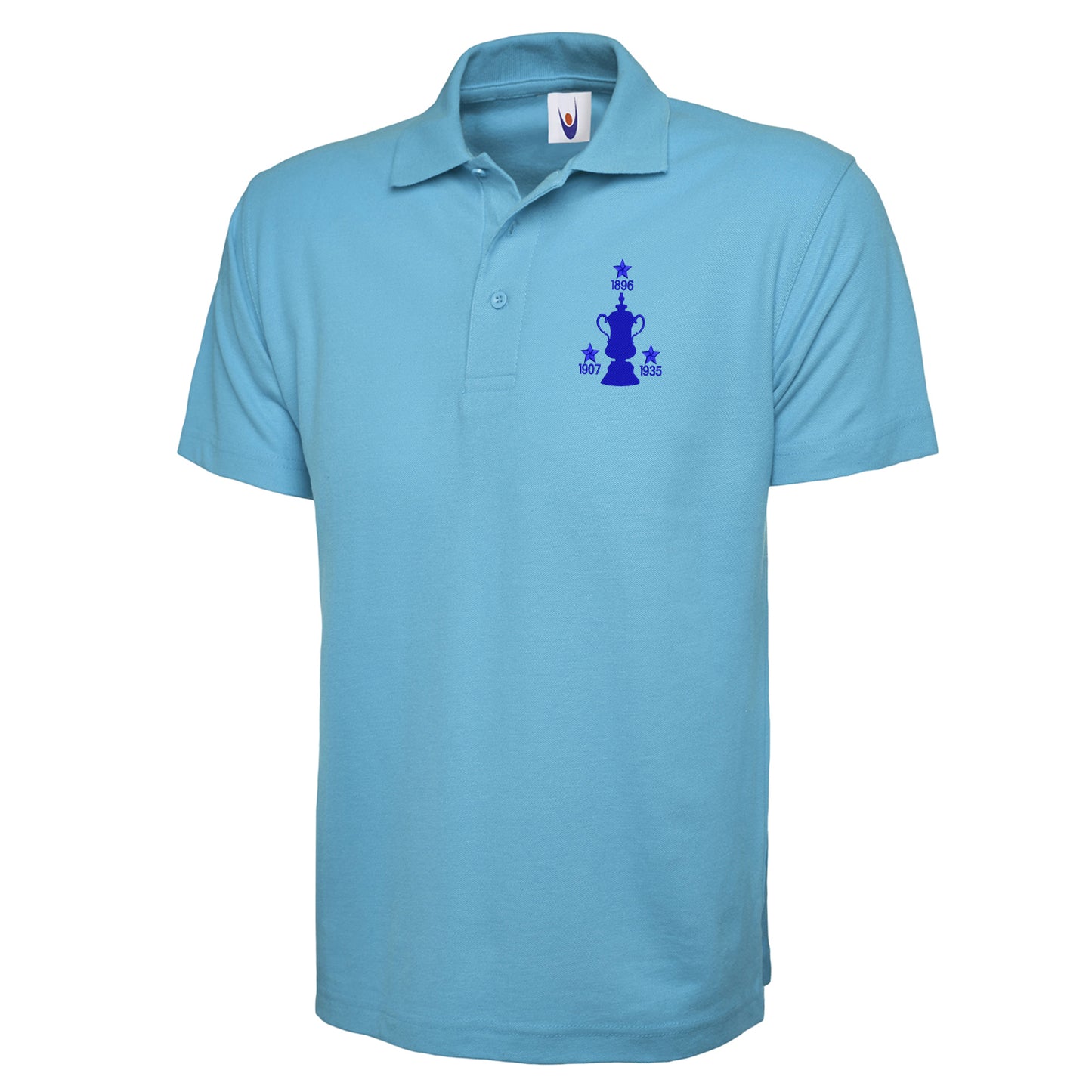 Retro Sheff Wed Three Time Cup Winners Embroidered Classic Polo Shirt