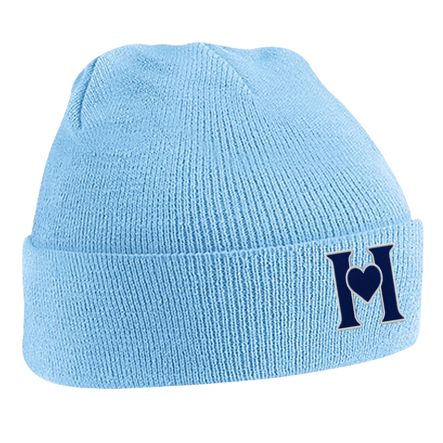 Retro Old School Hearts Football Beanie Hat