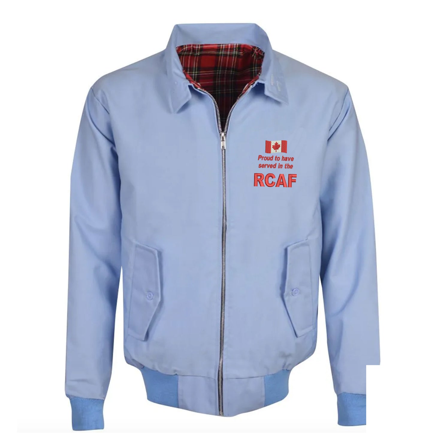 Proud to Have Served in The RCAF Embroidered Classic Harrington Jacket