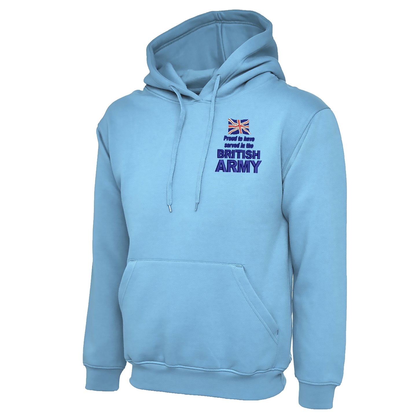 Proud to Have Served in The British Army Embroidered Classic Hoodie