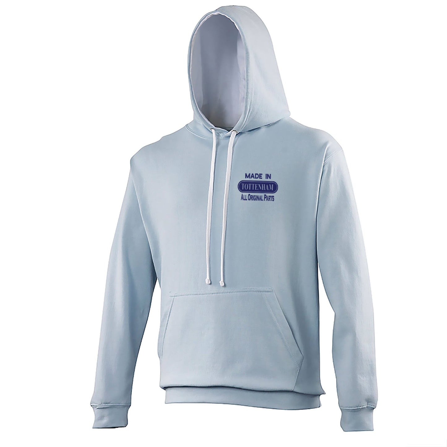 Made in Tottenham All Original Parts Embroidered Contrast Hoodie