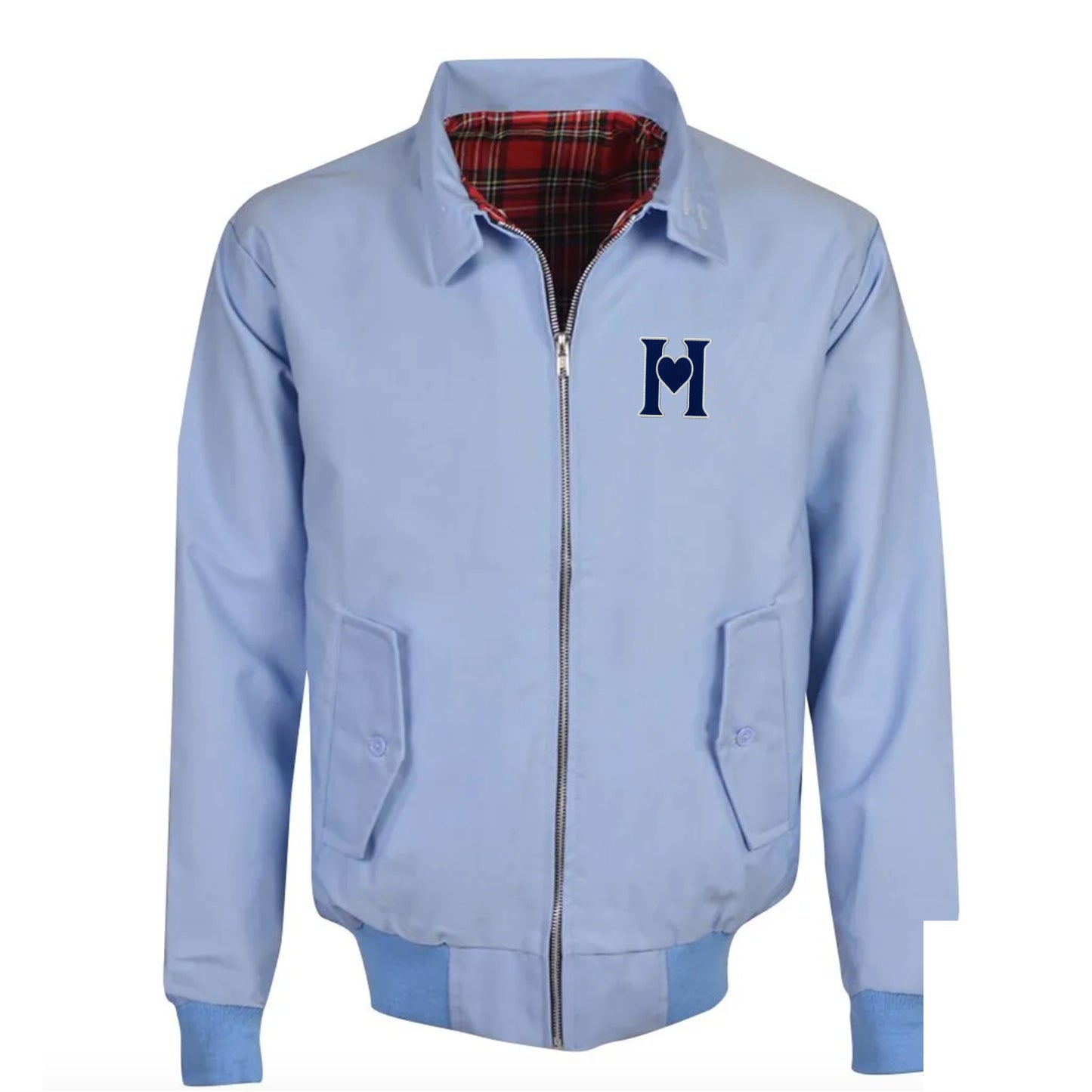 Retro Old School Hearts Football Jacket Mens