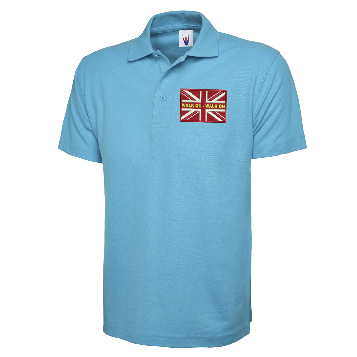 Walk On Walk On Coloured Union Jack Polo Shirt