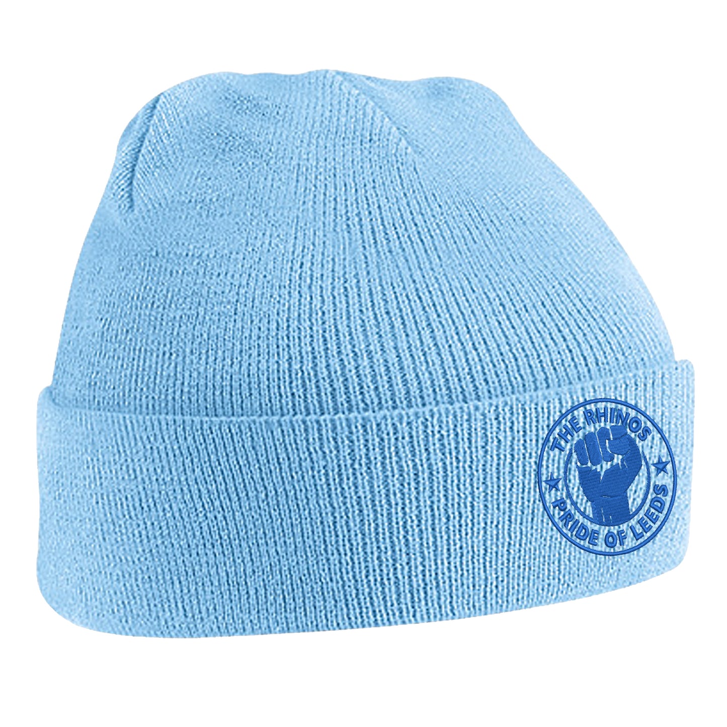 The Rhinos Pride of Leeds Embroidered Beanie Hat