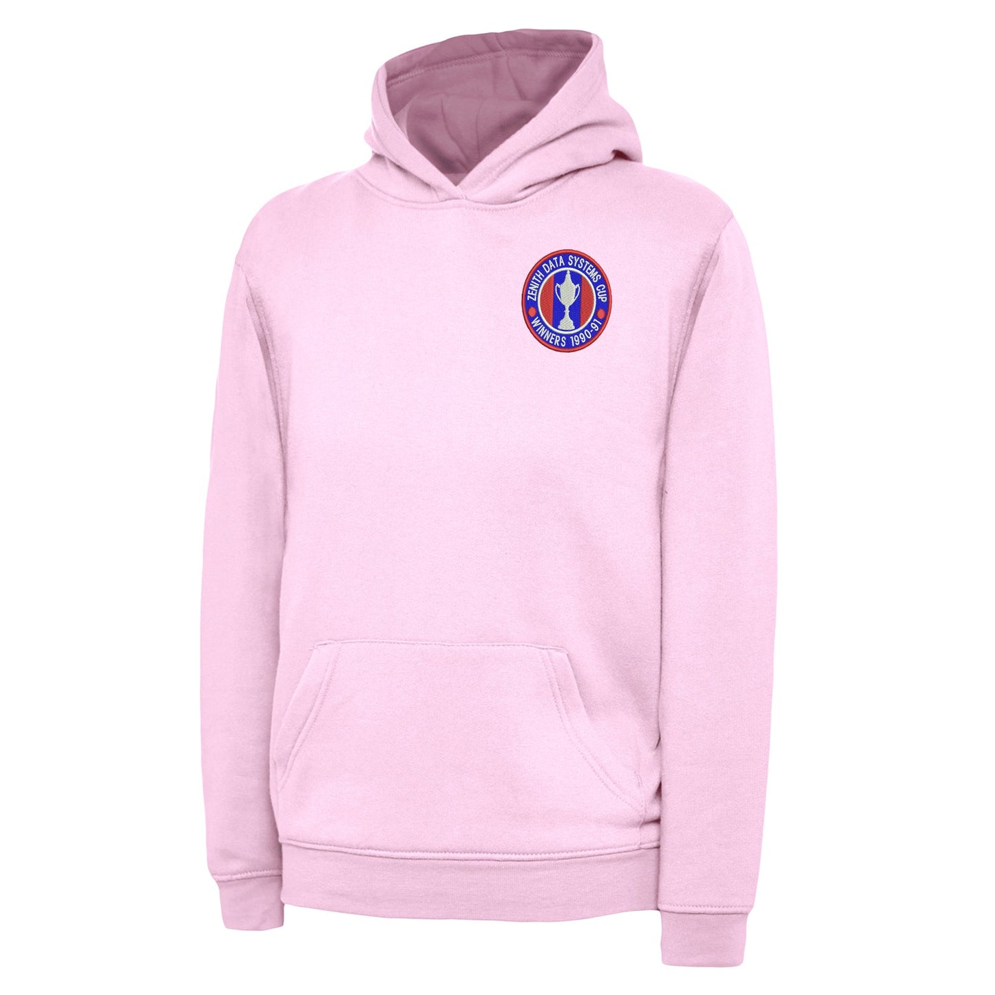 Retro Crystal Palace Zenith Data Systems Cup Winners 1991 Embroidered Children's Hoodie