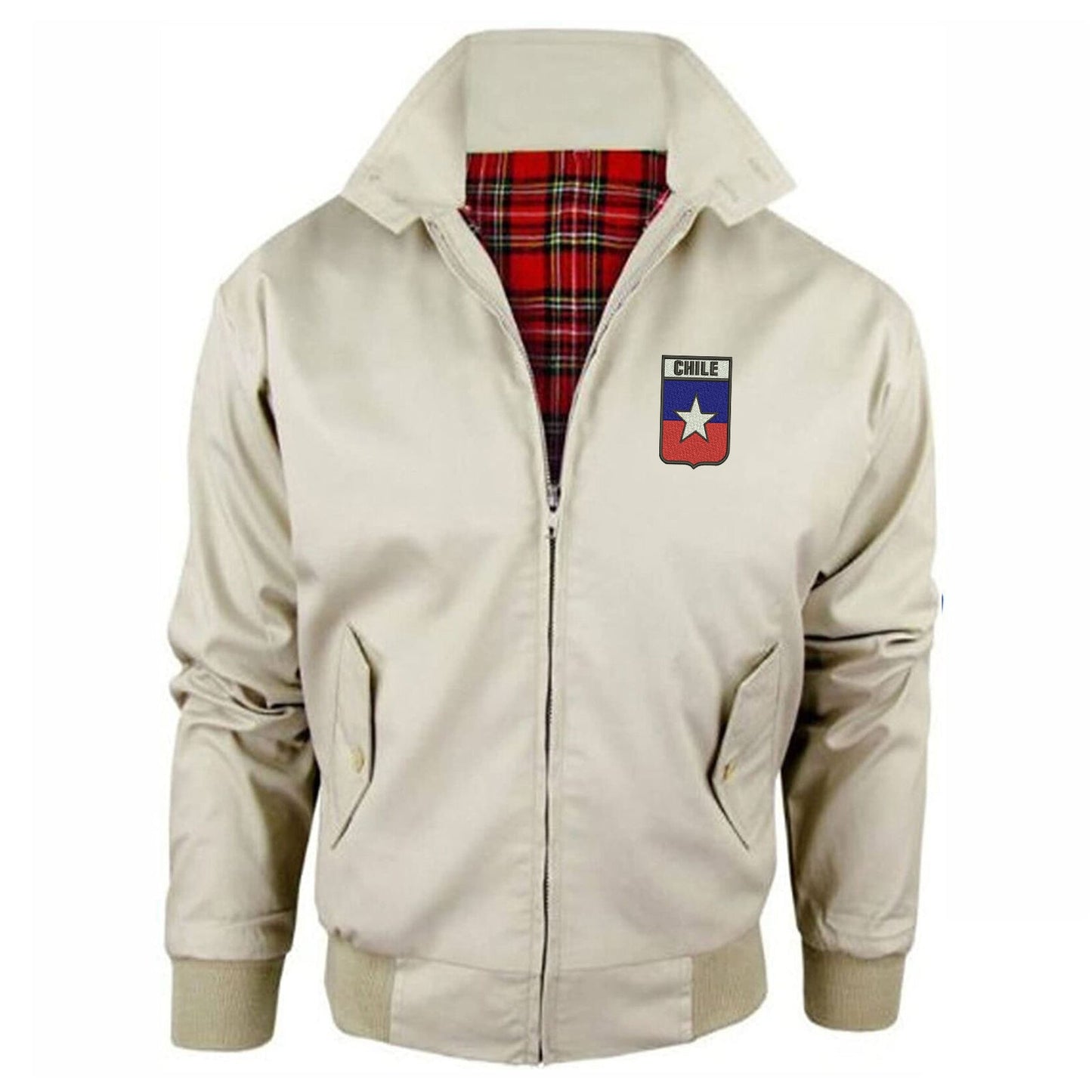 Retro Chile Rugby 1953 Embroidered Classic Harrington Jacket