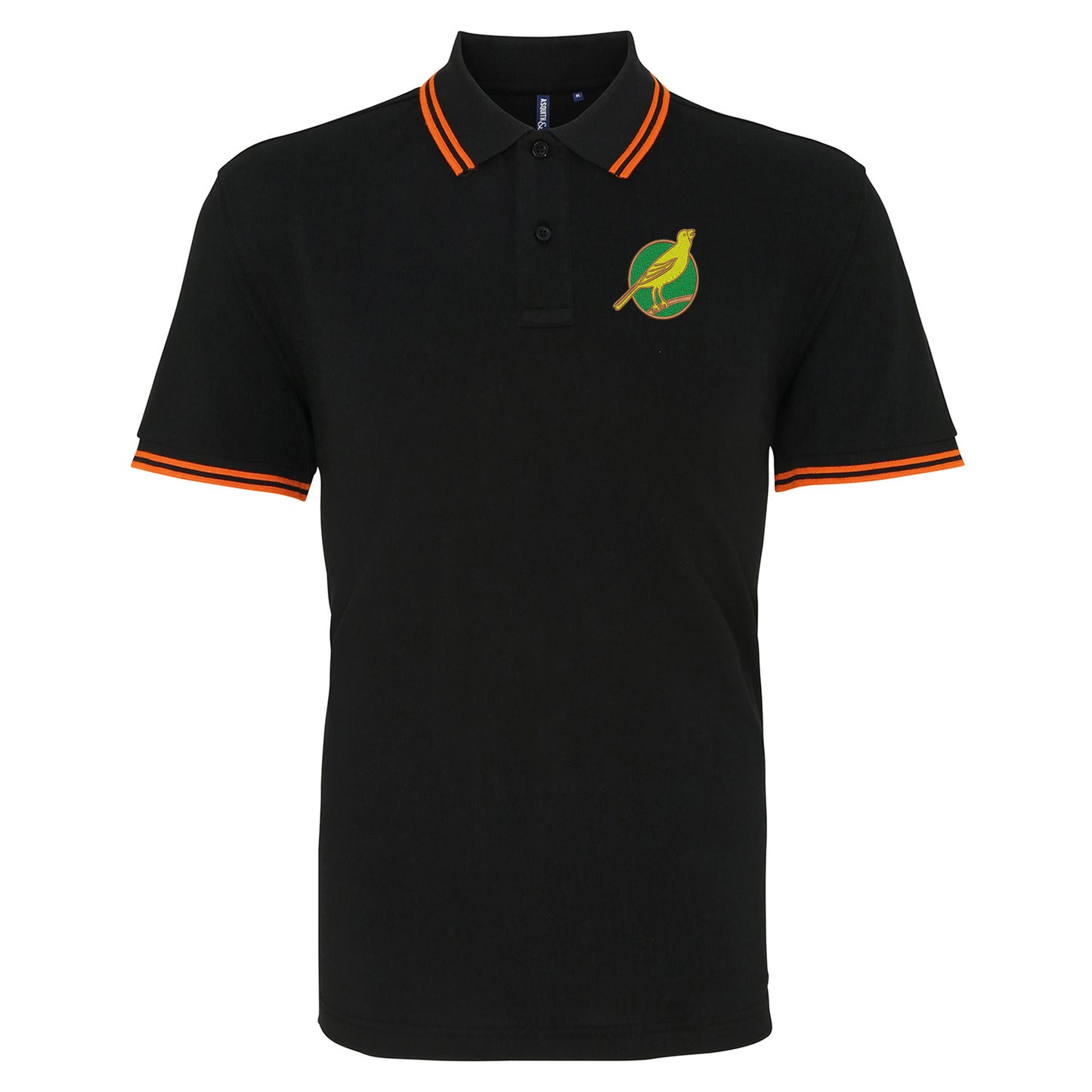 Norwich City FC Football Tipped Polo Shirt