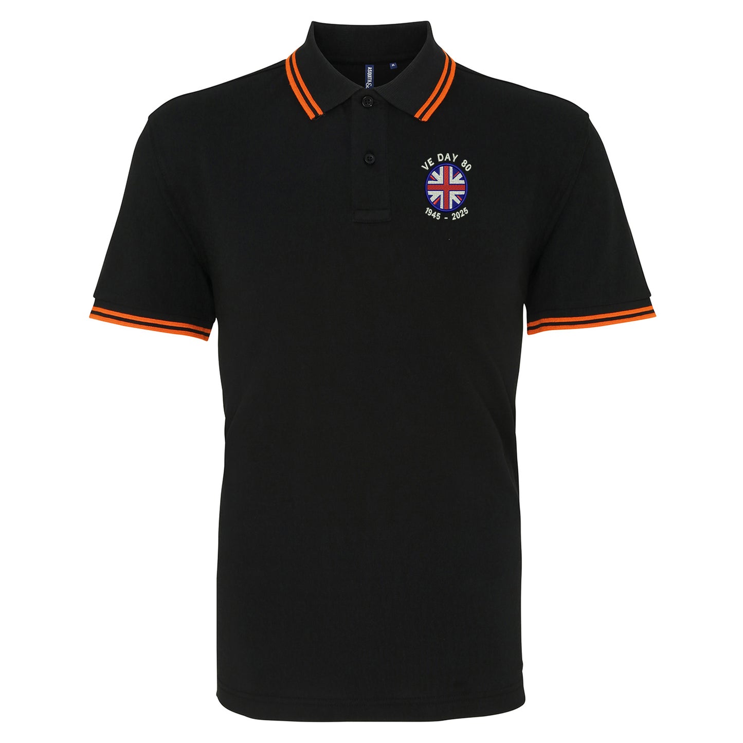 VE Day 80 1945-2025 Tipped Polo Shirt