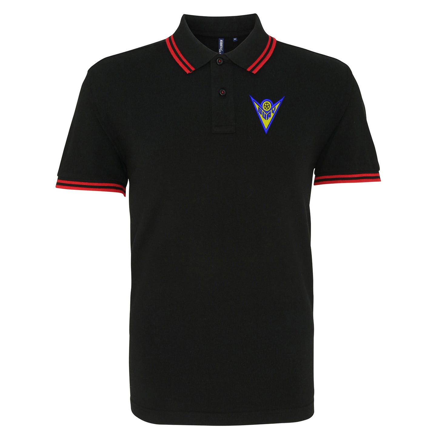 Retro Bury 1974 Embroidered Tipped Polo Shirt