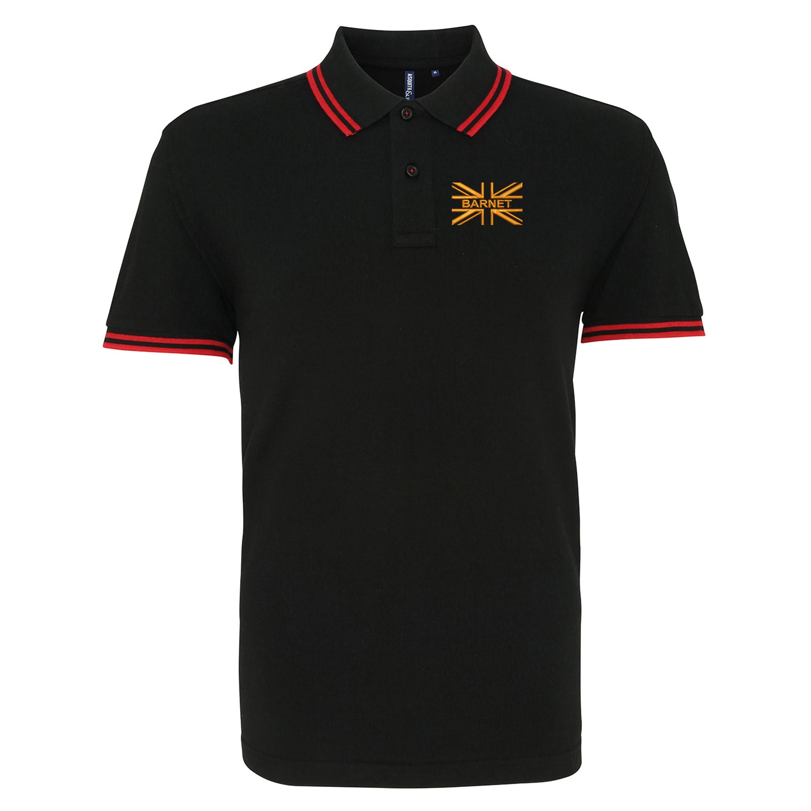 Barnet FC flag Tipped Polo Shirt