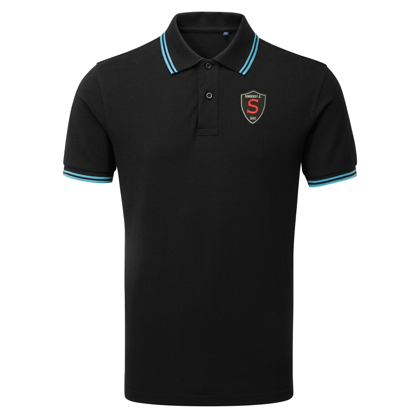 Retro Singers FC Embroidered Tipped Polo Shirt