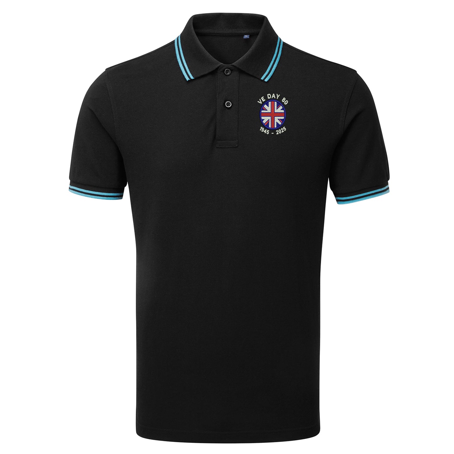 VE Day 80 1945-2025 Tipped Polo Shirt