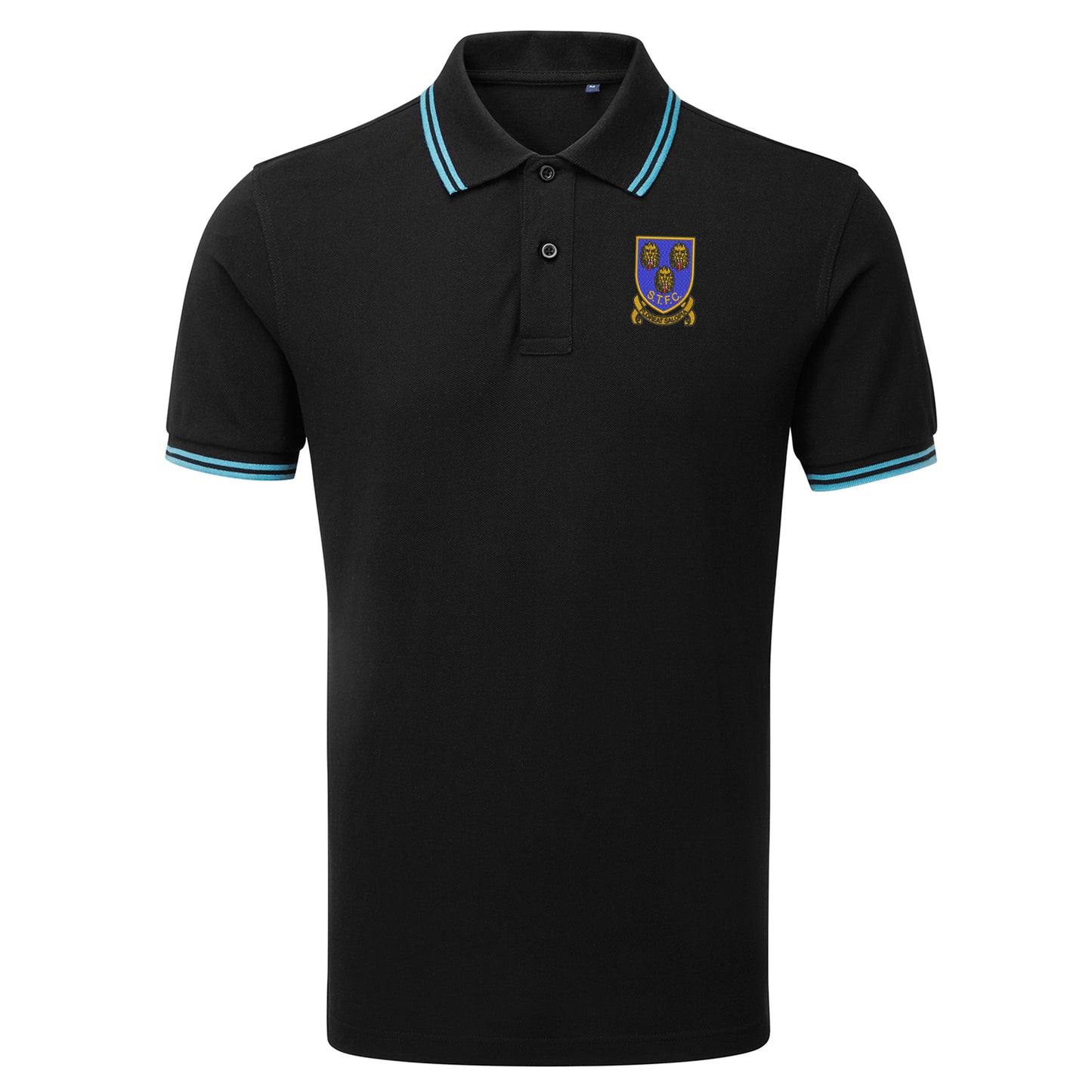 Retro Shrewsbury 1993 Embroidered Tipped Polo Shirt