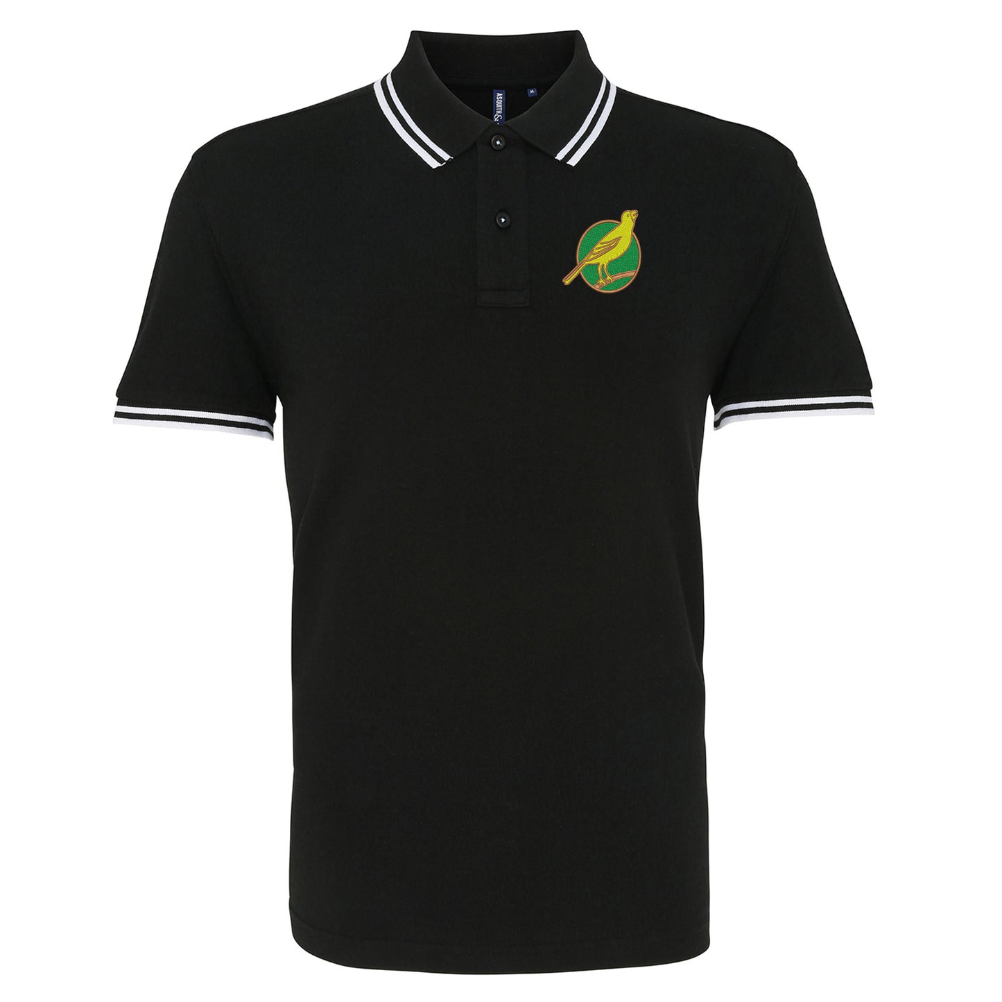Norwich City FC Football Tipped Polo Shirt