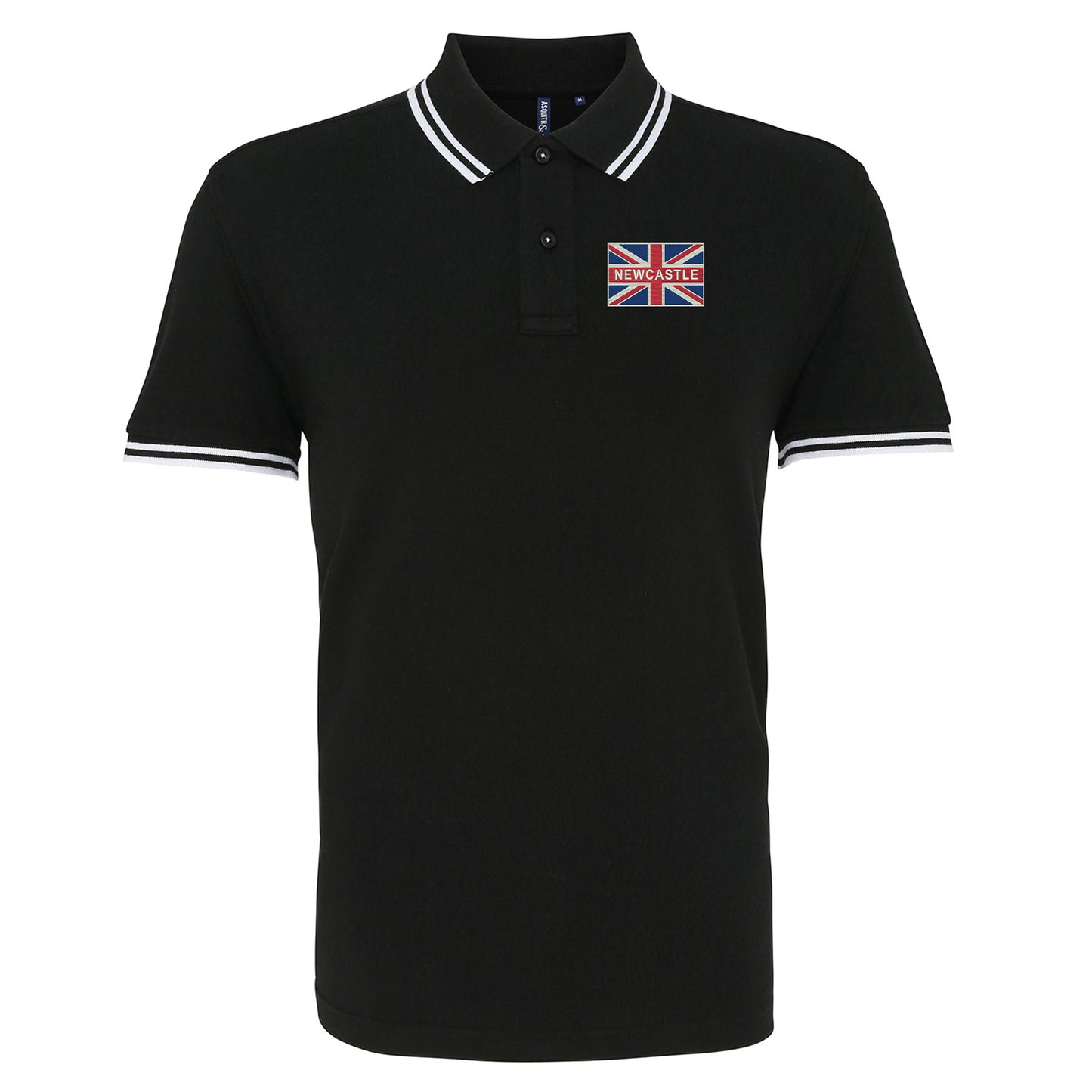 Newcastle United Union Jack Tipped Polo Shirt