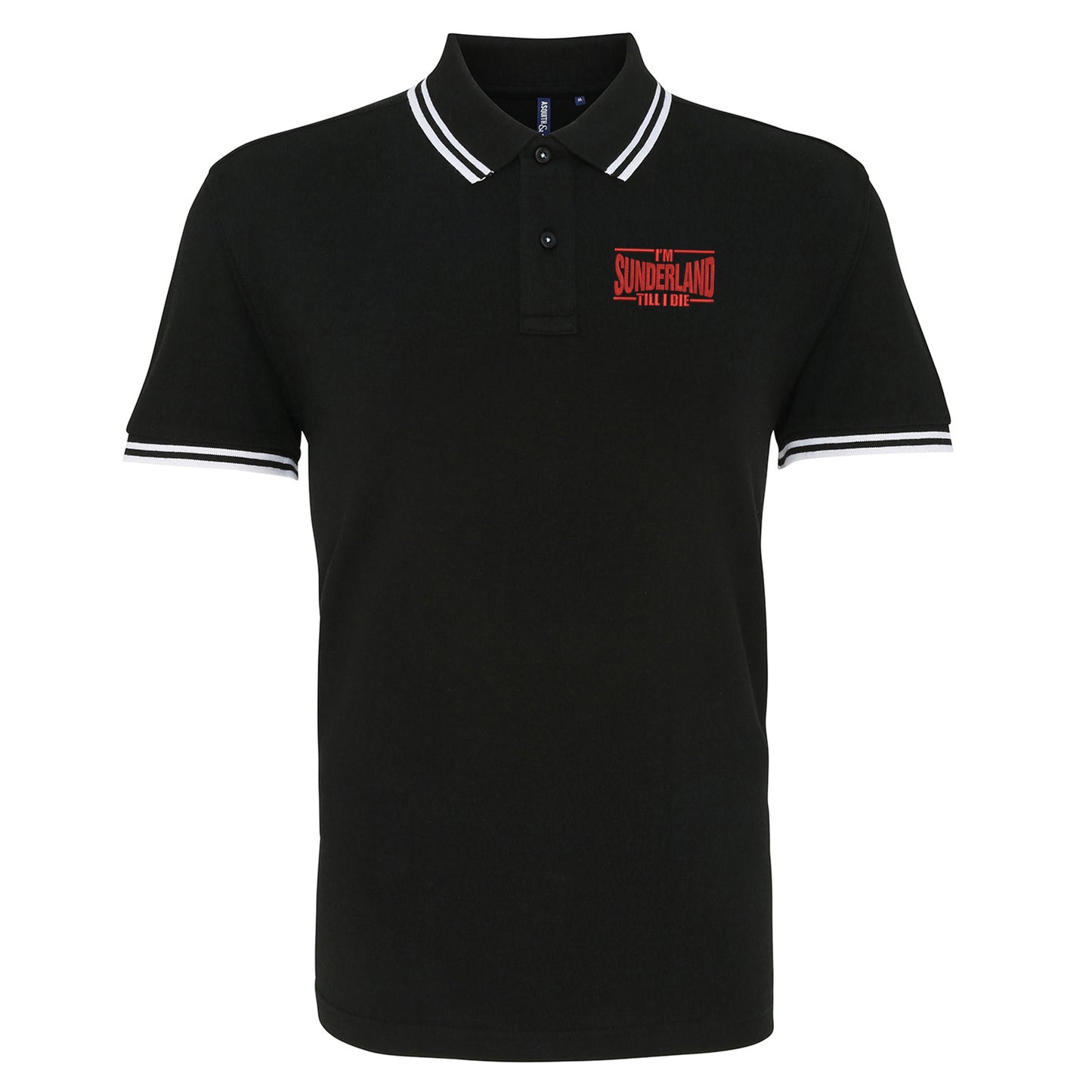 Sunderland Till I Die Embroidered Tipped Polo Shirt