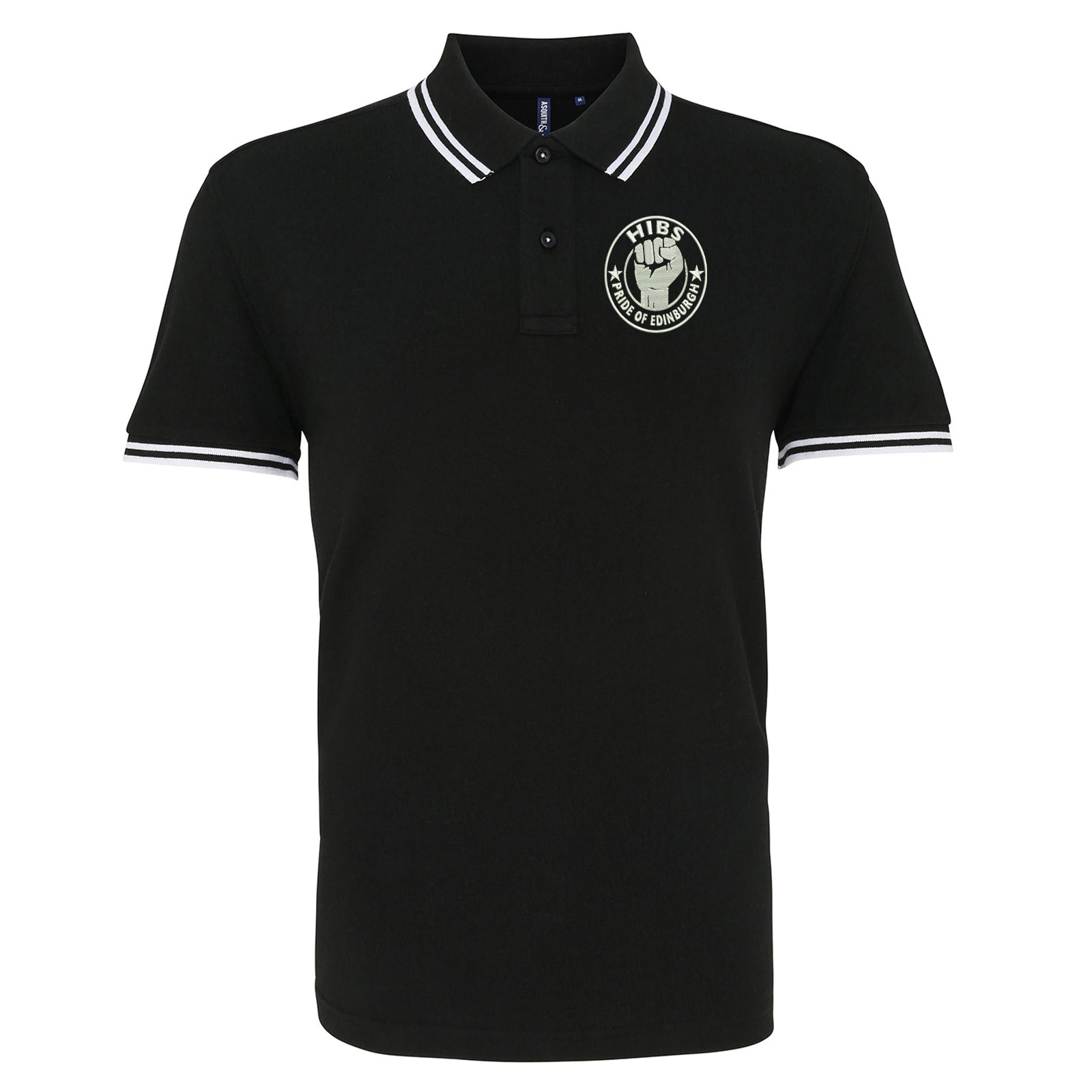 Hibs Pride of Edinburgh Tipped Polo Shirt