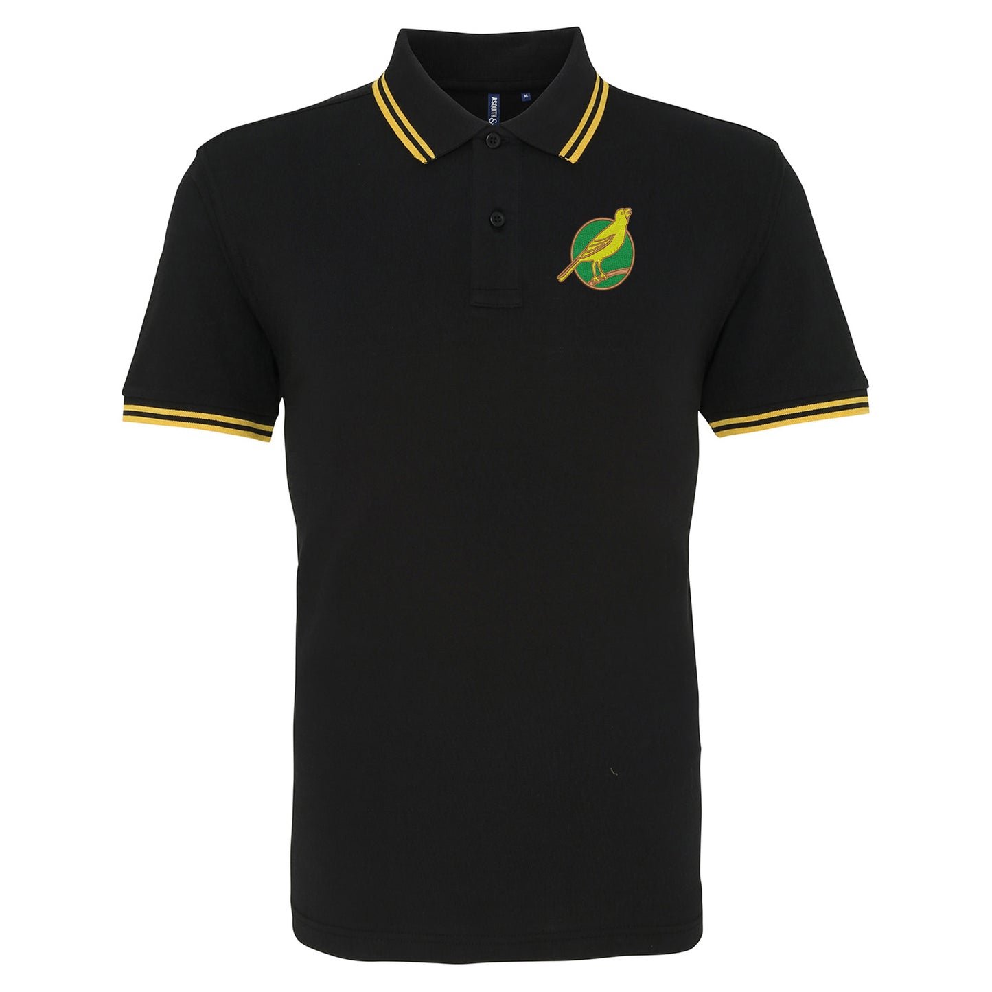 Norwich City FC Football Tipped Polo Shirt