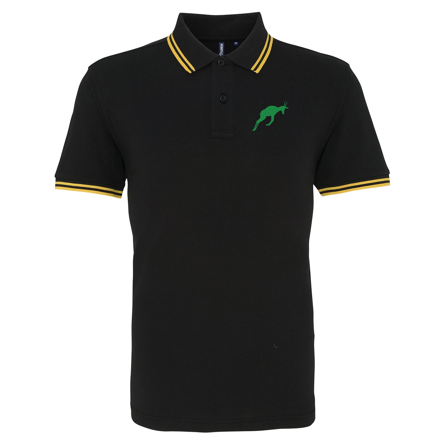 Retro South Africa Rugby 1906 Embroidered Tipped Polo Shirt