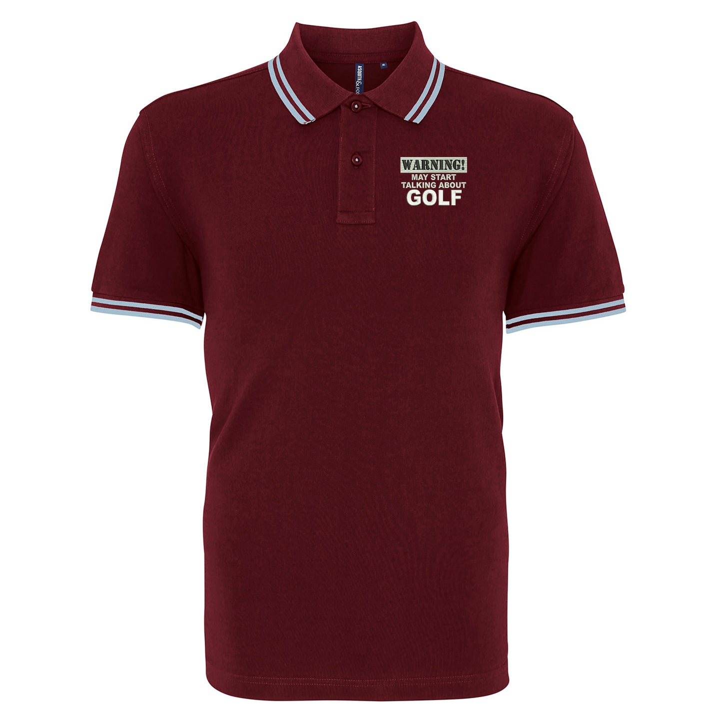 Golf Fan Tipped Polo Shirt