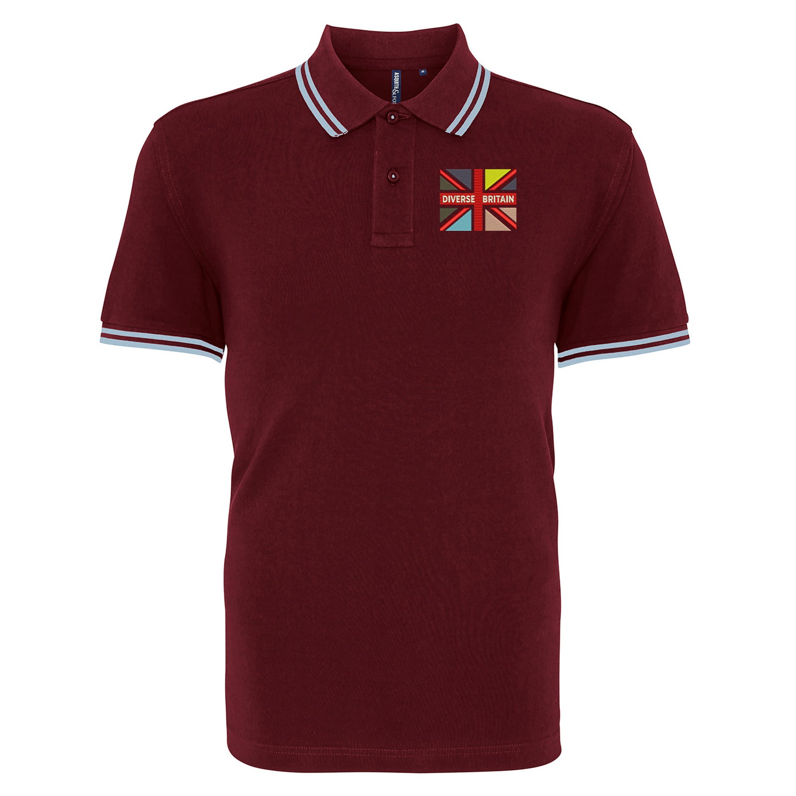 Diverse Britain Tipped Polo Shirt