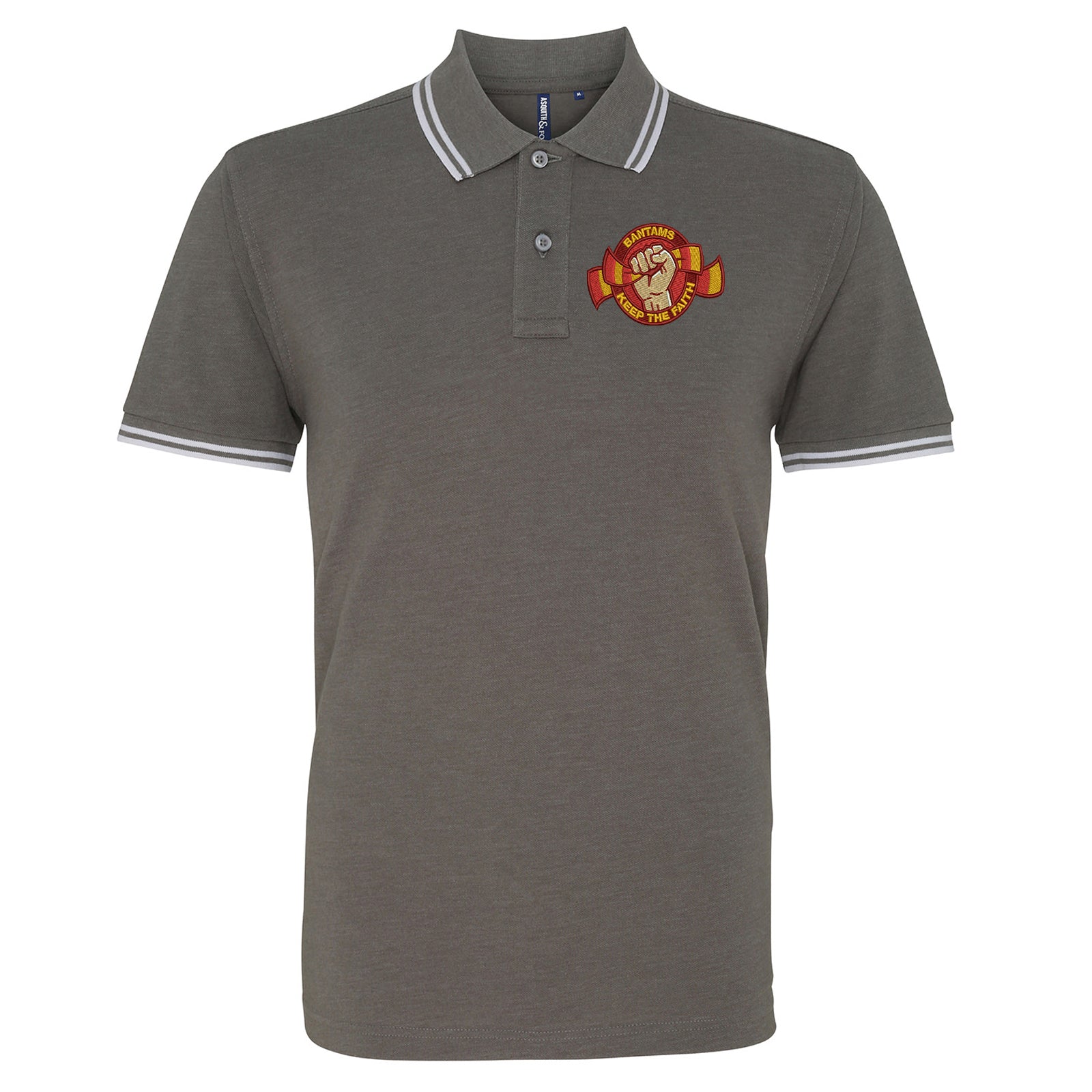 Bradford City Football Tipped Polo Shirt