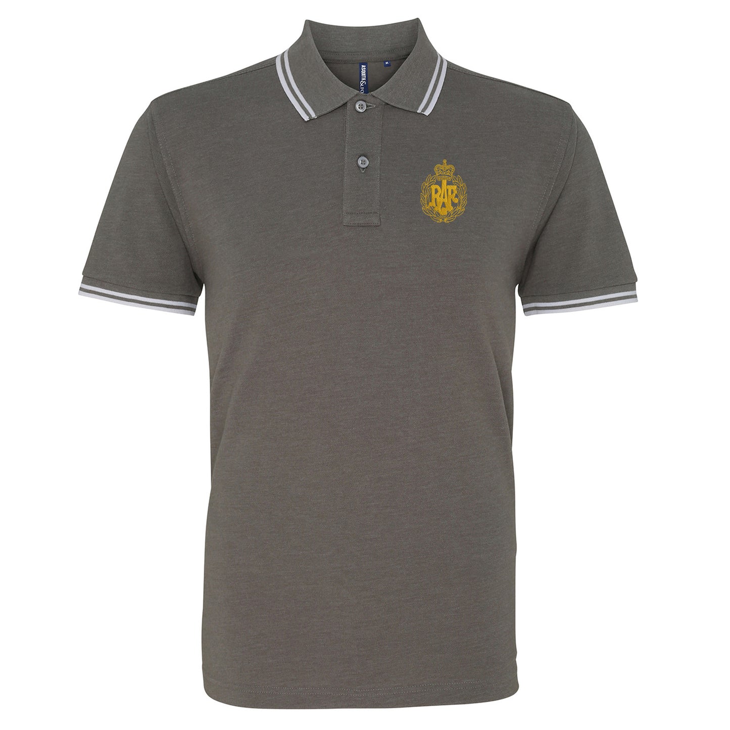 RAF Cap Badge Embroidered Tipped Polo Shirt
